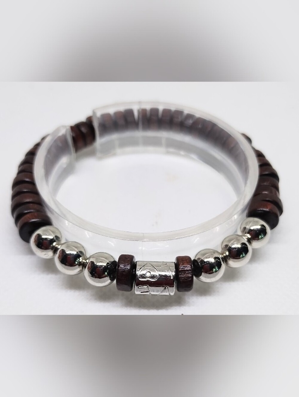 Men's Beaded Bracelet Beads Brown Jewelry New G11